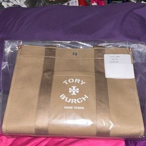 Tory Burch Khaki Tory Tote.